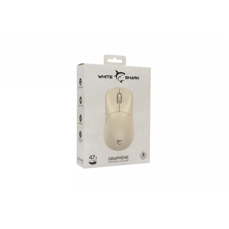 Myš White Shark GM-5014 Graphene béžová USB