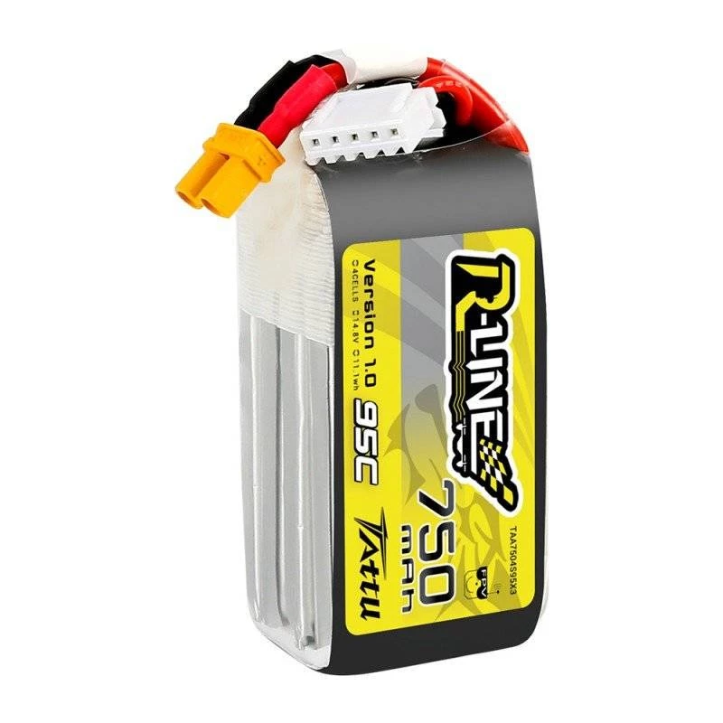 Batéria Tattu R-Line 750mAh 14.8V 95C 4S1P JST-XHR