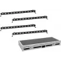 Sada LED barov EUROLITE 4x LED BAR-12 QCL RGBW s transportným kufrom
