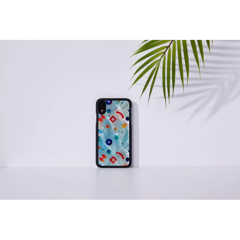 Ochranné puzdro iKins pre iPhone XR – čierny dizajn Poppin Rock