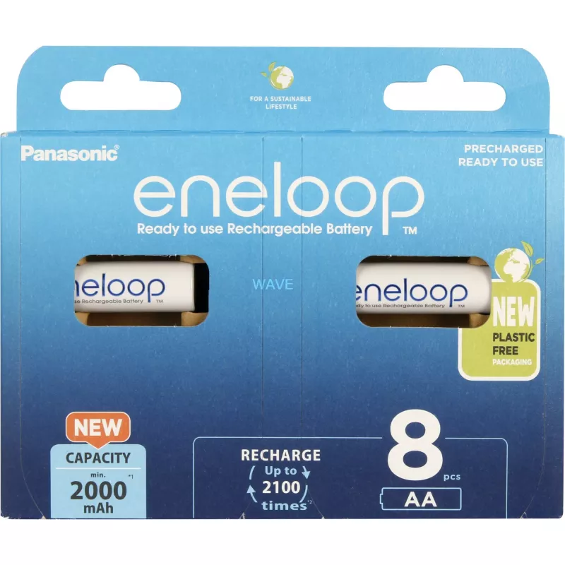 Akumulátory PANASONIC ENELOOP AA 2000 mAh 8 kusov (BK-3MCDE/8HH)