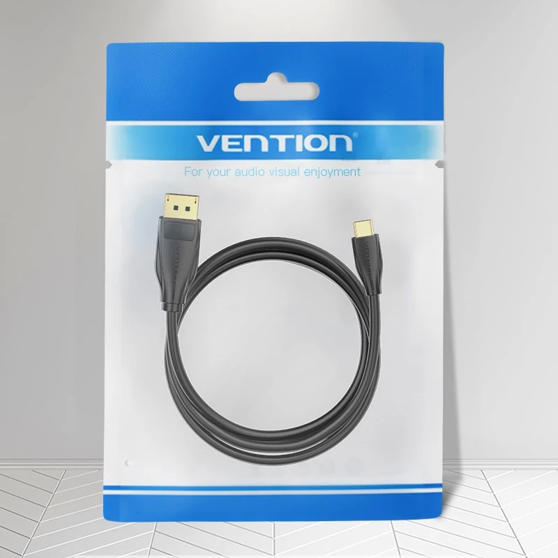 Vention USB-C na DisplayPort 8K kábel 2 m, USB Type-C na DP, čierny