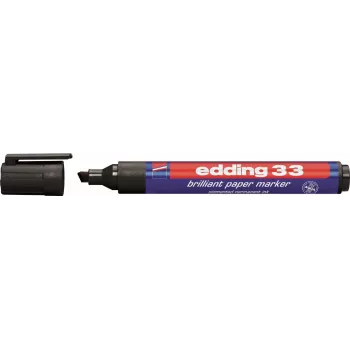 Permanentný marker Edding 33 klinový hrot čierna