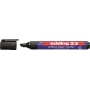 Permanentný marker Edding 33 klinový hrot čierna