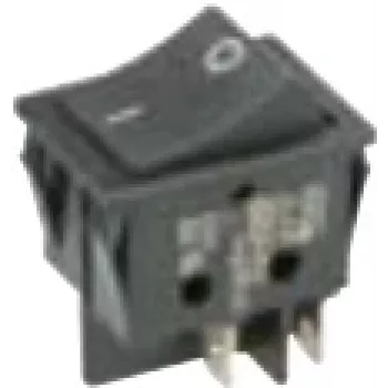 Bachmann 924.095 elektrický spínač kolískový 2P čierny (924.095)
