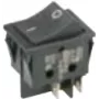 Bachmann 924.095 elektrický spínač kolískový 2P čierny (924.095)