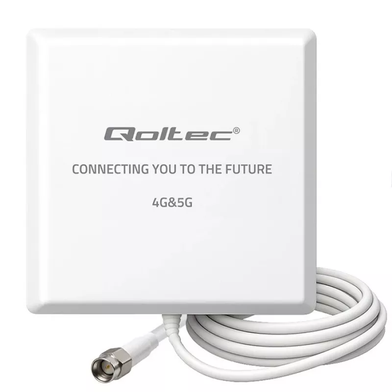 Externá 4G/5G LTE anténa QOLTEC 9 dBi s SMA konektorom a 3 m káblom
