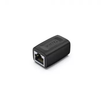 Unitek A1026BK RJ45 samica-samica spojka, Cat.6, 1 Gbps, čierna