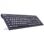 Logickeyboard XL Print USB QWERTZ nemecká čierna