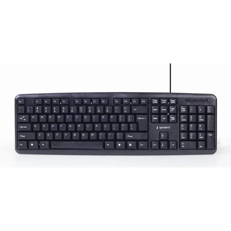 Gembird KBS-UO4-01 klávesnica myš v cene Office USB QWERTY US-angličtina čierna