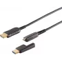 Optický HDMI kábel set ShiverPeaks 30-02755 4K – dĺžka 75 m