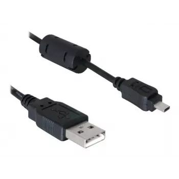 DeLOCK USB kábel 1,83 m čierny konektor samec/samica poniklovaný