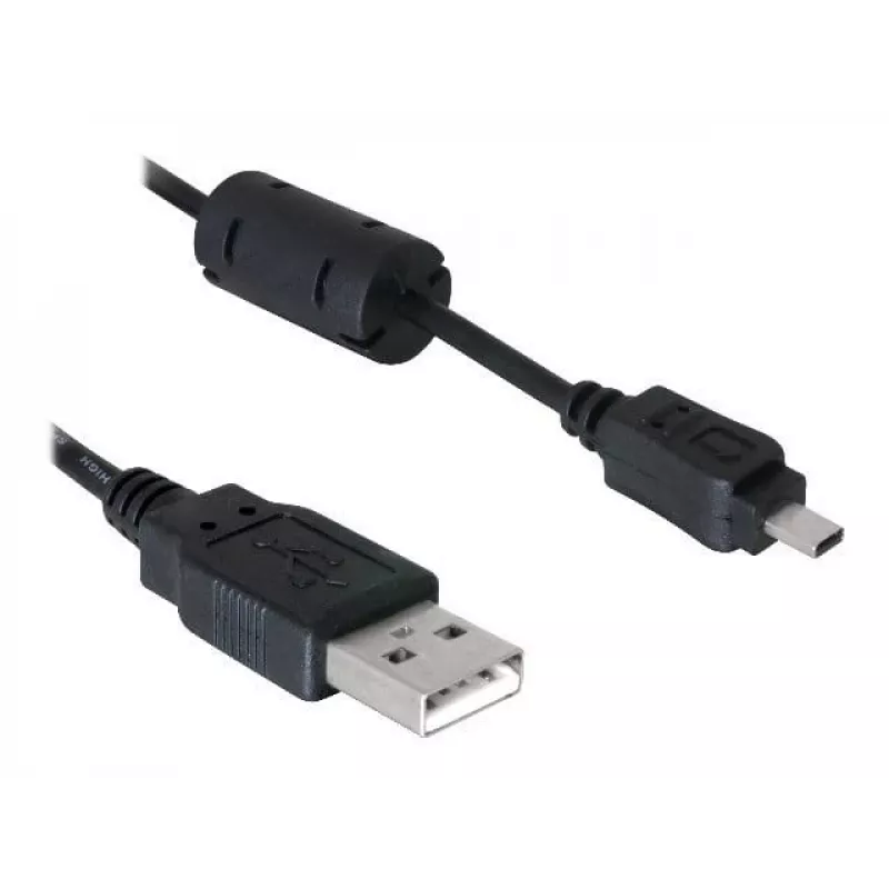 DeLOCK 82414 USB kábel na konektor digitálneho fotoaparátu (Nikon 8-pin UC-E6), 1,83 m, čierny
