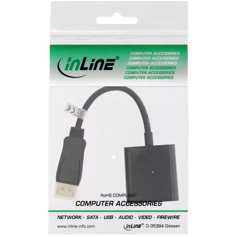 Microconnect DPDVID video káblový adaptér 0,15 m DisplayPort DVI-D čierny