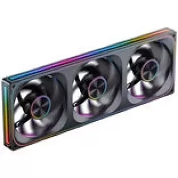 Ventilátor do skrine Jonsbo ZA-420BR PWM Reverse ARGB — 3×140 mm, čierny