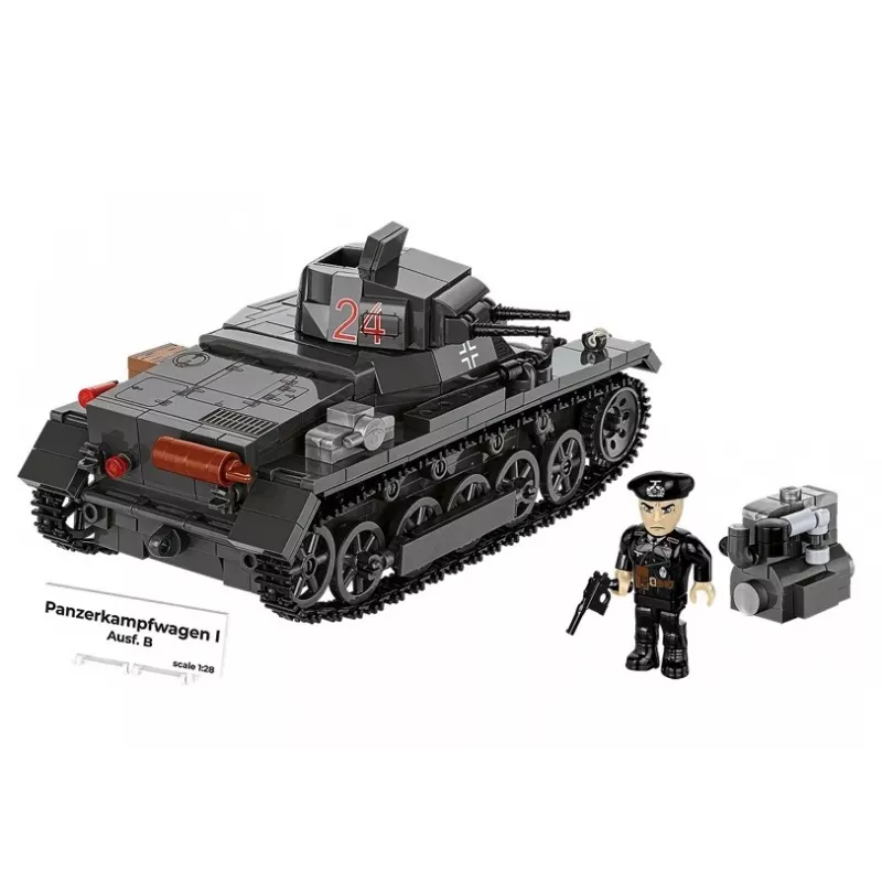 Stavebnica Cobi Panzer I Ausf. B – 654 dielov, detailný model stavebnice