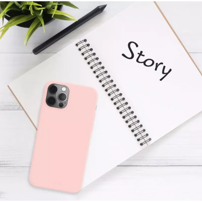 Ochranný zadný kryt FIXED pre Apple iPhone 16 Pro Max, pogumovaný povrch, ružový