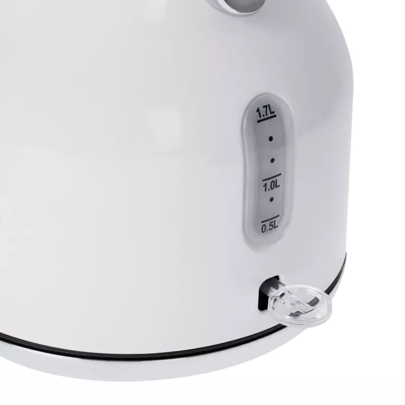 Elektrická rýchlovarná kanvica Adler 1,7 l 2200 W metallic biela