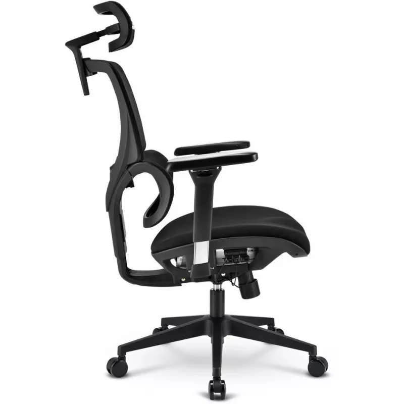 Kancelárska stolička Sharkoon OfficePal C40 — čierna, ergonomický dizajn, výškovo nastaviteľná