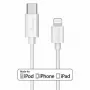 USB kábel MediaRange MRCS215 1 m USB C USB C/Lightning biely