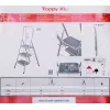 Krause skladacia stolička Toppy XL strieborná