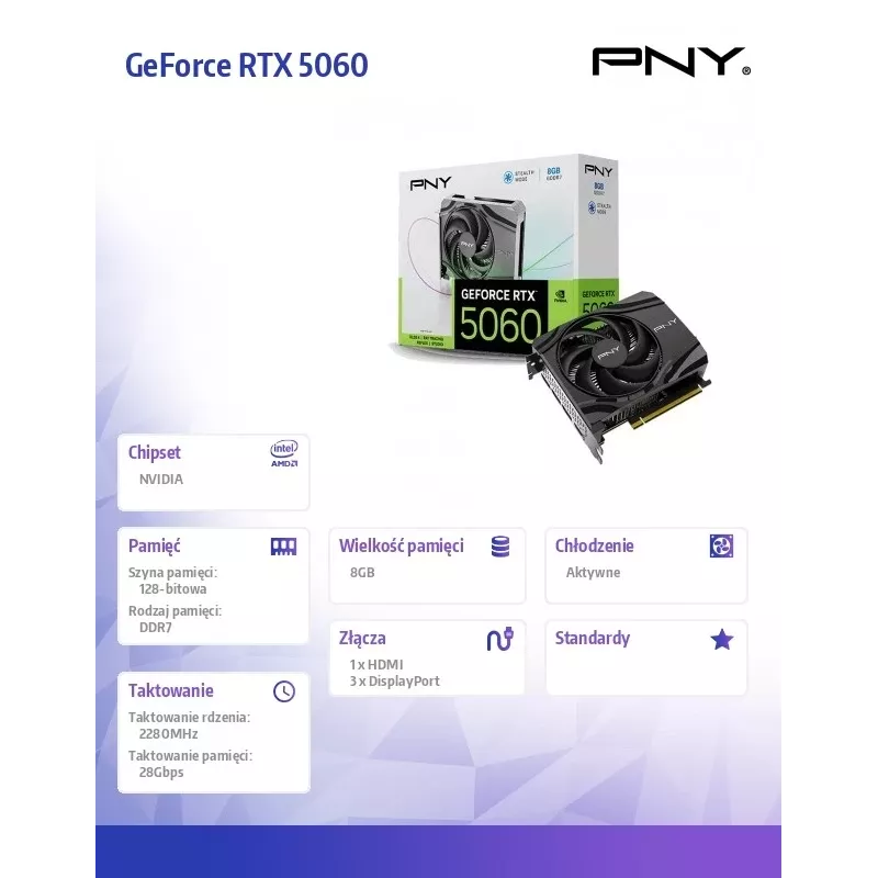 PNY GeForce RTX 5060 8GB grafická karta