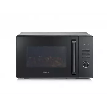 Kombinovaná mikrovlnná rúra SEVERIN MW 7798, stolný spotrebič, 29 l, 900 W, čierna, otočný tanier 315 mm