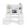 KUBA písací stôl set + Extension Piece, biely