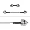 REBEL ACTIVE Chrome nastaviteľné jednoručky v kufríku 15 kg s dlhou tyčou
