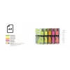 Farebný neónový papier Double A, 75 g, A4, 100 listov, Rainbow 4, 5 neónových farieb
