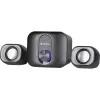 Desktop 2.1 reproduktory DEFENDER V13 — 11 W RMS (6 W satelity, 5 W subwoofer), napájanie USB, vstup 3,5 mm, čierne