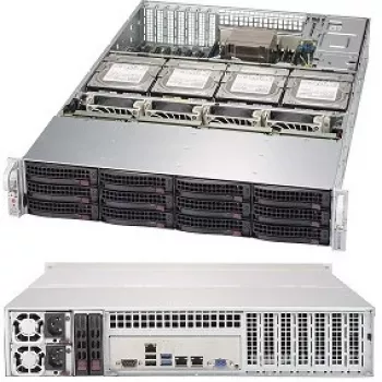 Supermicro SC829 HE1C4-R1K02LPB - rack - montáž do racku - 2U - vylepšený, rozšírený ATX - SATA/SAS - Hot-Swap 1000 Watt - čierny (CSE-829HE1C4-R1K02LPB)