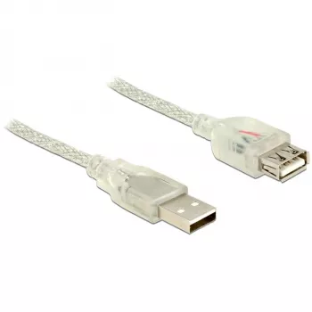 USB kábel DeLOCK 83883 USB 2.0 2 m transparentný