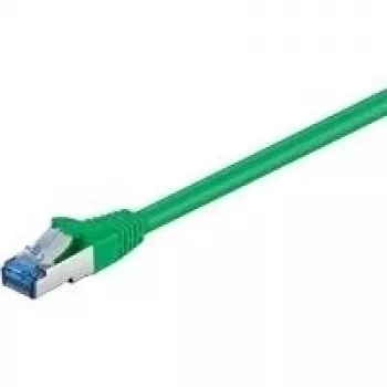 Wentronic Goobay CAT 6a patch kábel, S/FTP (PiMF), zelený, 7,5 m – LSZH bez halogénov, meď (93849)