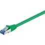 Wentronic Goobay CAT 6a patch kábel, S/FTP (PiMF), zelený, 7,5 m – LSZH bez halogénov, meď (93849)