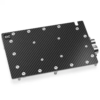 Water block + Backplate Aquatuning GmbH 13395 hliník uhlík meď 1/4