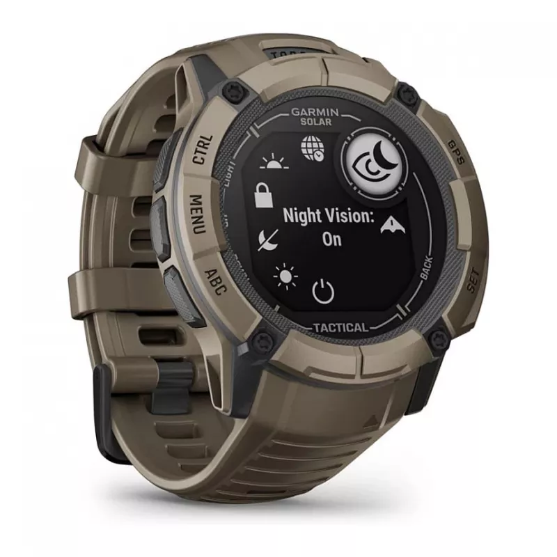 Garmin Instinct 2X Solar Tactical Edition 2,79 cm (1,1 inch) MIP 50 mm digitálny 176 x 176 pixelov dotyková obrazovka zelená GPS (satelit)