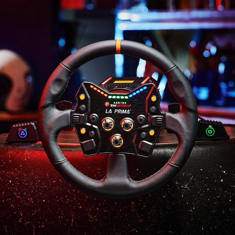 Asetek SimSports GT Rim - okrúhly, koža