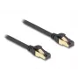 Sieťový kábel DeLOCK RJ45 Cat.6A konektor samec na konektor samec S/FTP 0,3 m čierny