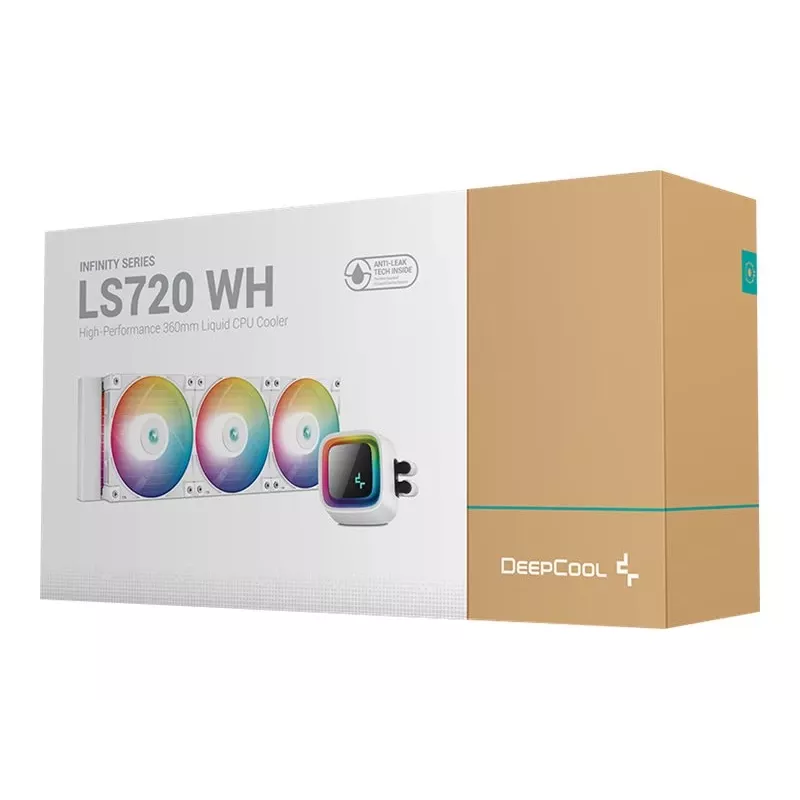 All-in-One kvapalinový chladič DeepCool LS720 WH 12 cm 500–2250 ot/min 32,9 dB