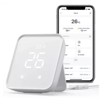Smart Home Hub SwitchBot W3202100 — Wi‑Fi a Bluetooth brána pre zariadenia SwitchBot