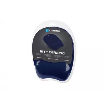 Natec Chipmunk podložka pod myš navy blue 230x200mm memory foam