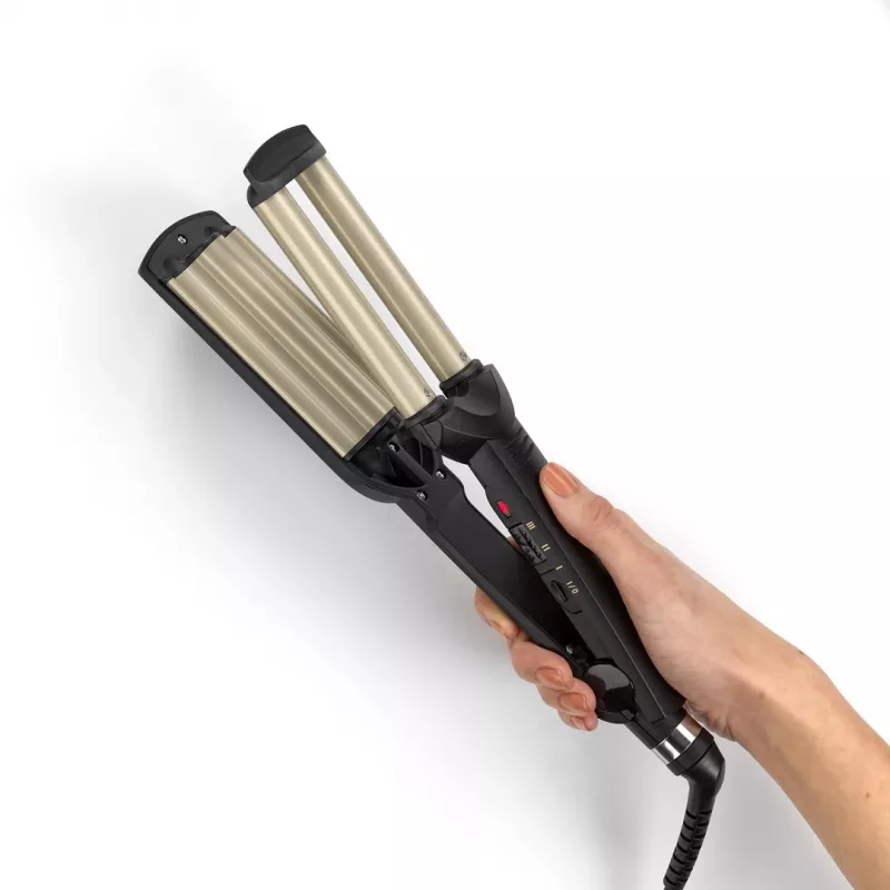 BaByliss C260E EasyWaves textúrovacia žehlička Warm Black, Silver 70,9 (1,8 m)