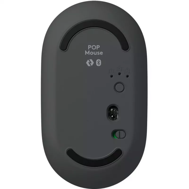 Logitech POP ICON COMBO Swiss, grafitová/zelená, Bluetooth, Swiss, 920-013275