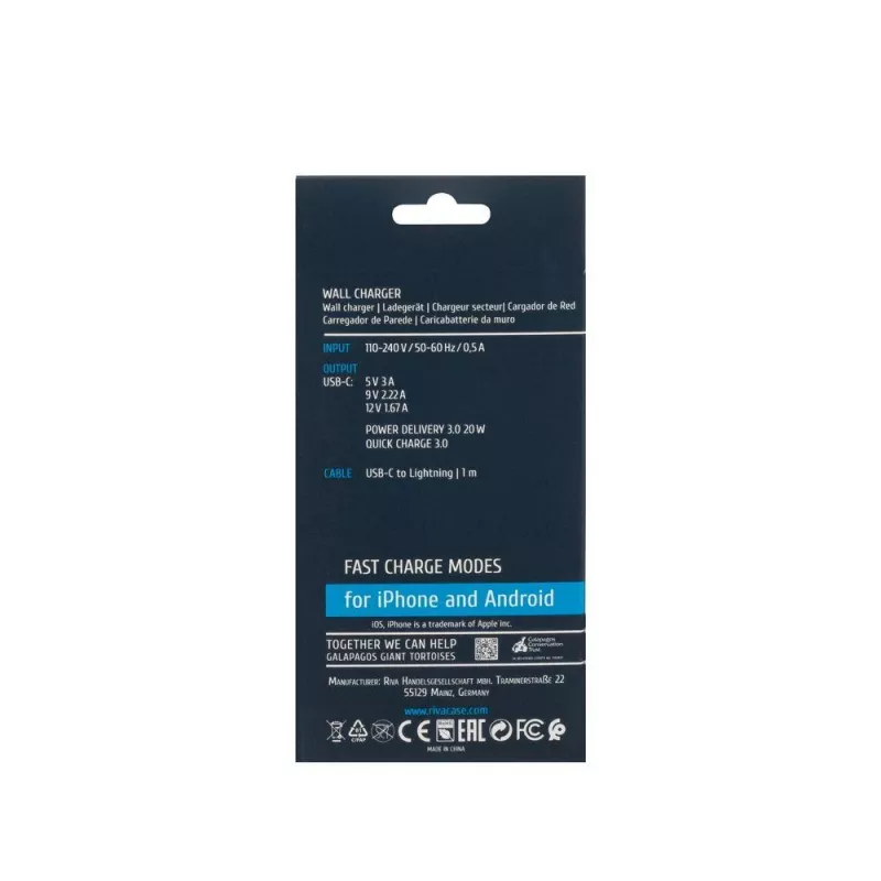 Mobilná nabíjačka WALL/WHITE PS4101 WD5 Rivacase