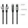 Good Connections Ethernet kábel USB-C RJ45, antracit, 1,0 m