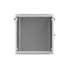 19-palcový nástenný rack 12U 600x600 sivý