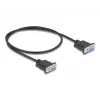 DeLOCK 86822 sériový kábel čierny 0,5 m DB-9
