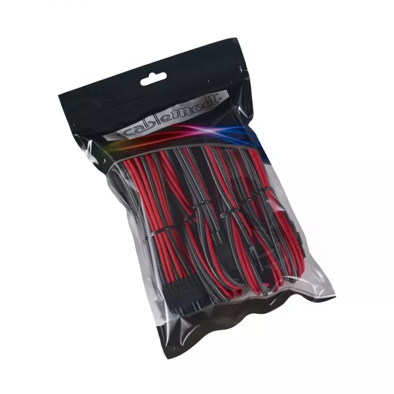 Interný napájací kábel CableMod CM-PCAB-BKIT-NKCR-3PK-R Carbon Red