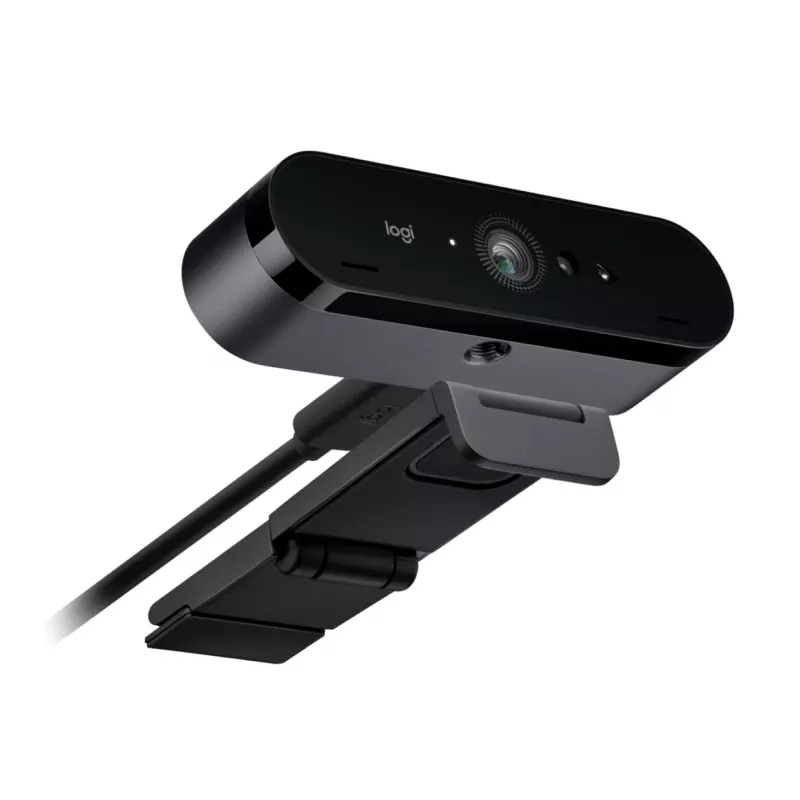 Logitech BRIO 4K Ultra HD Pro webkamera 960-001106, 4096x2160, HDR, RightLight 3, 5-násobný digitálny zoom, automatické ostrenie, USB 3.0 (USB-C), čierna